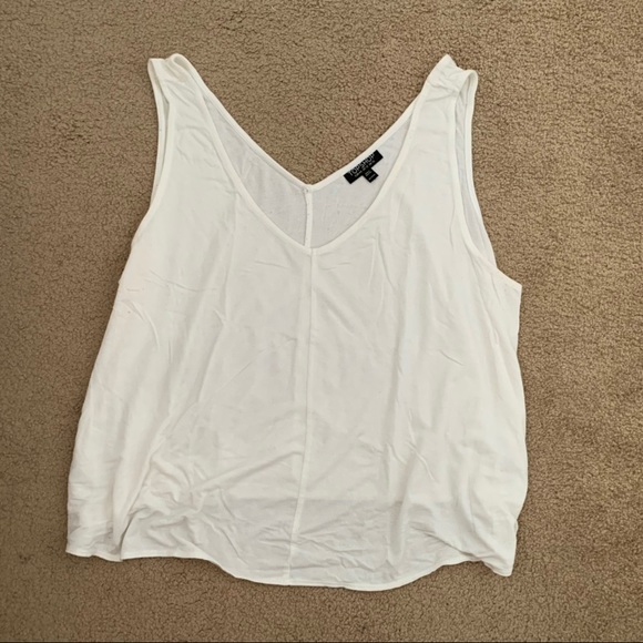 Topshop white flowy tank - Picture 2 of 2